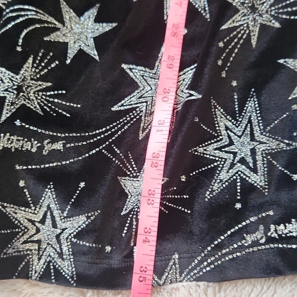 Victoria's Srcret Black Velvet Star Glitter Limited Edition Robe Kimono M/L - Picture 11 of 11